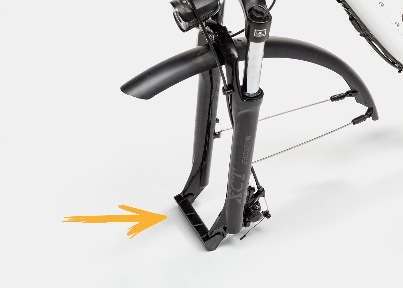 Electric hybrid bike front wheel assembly
