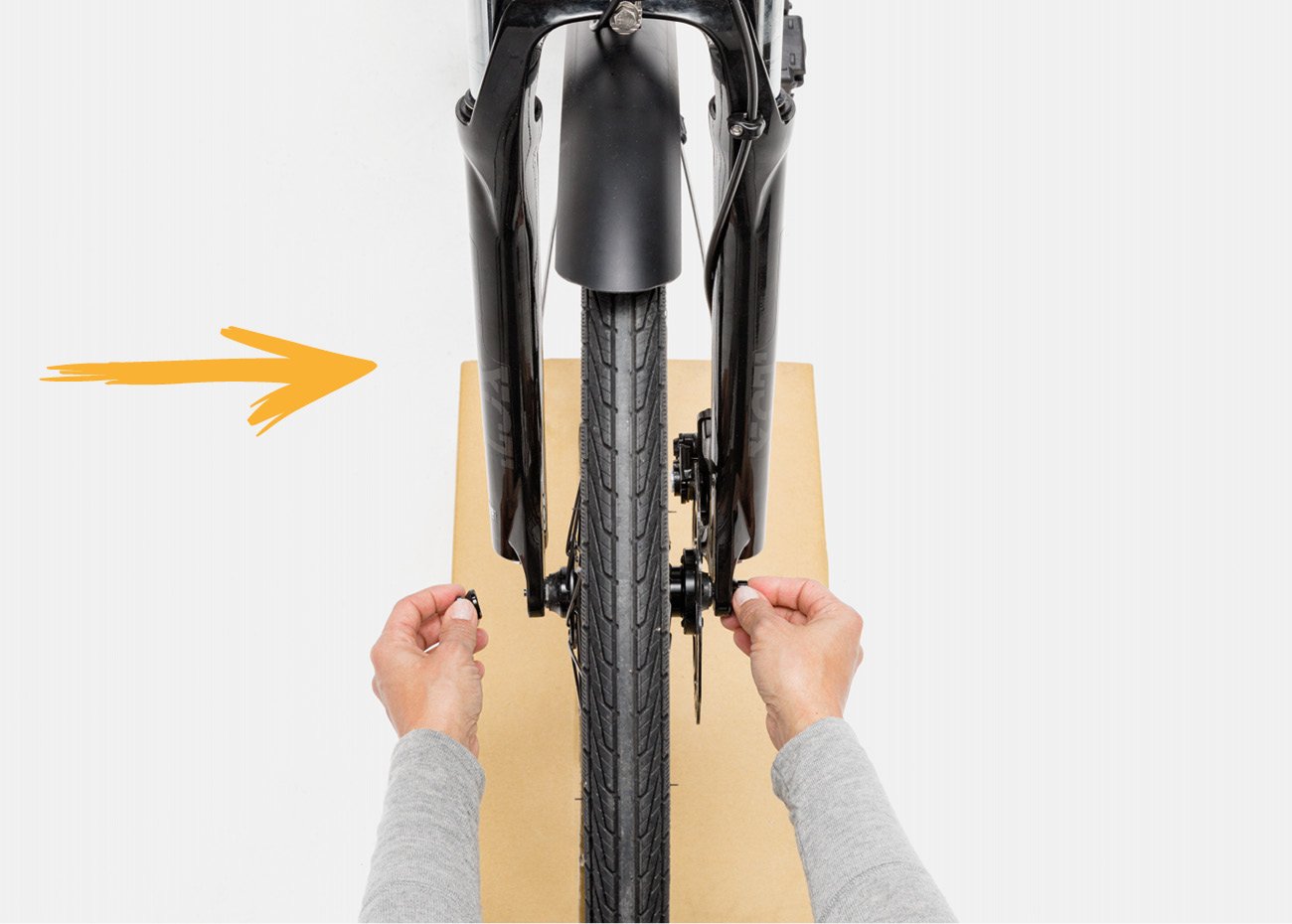 How to properly tighten axle of an electric bike