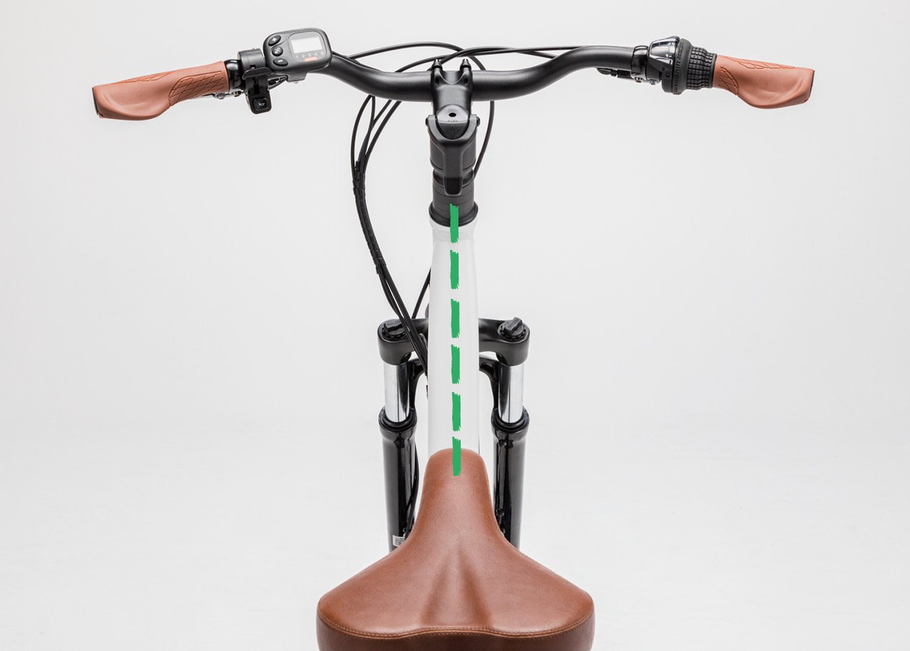 How to ensure your electric bike seat is lined up correctly before tightening