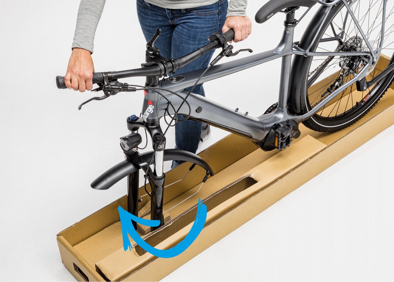 Assembling electric bike with adjustable stem