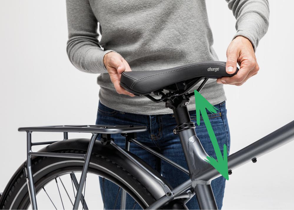 How to adjust the seat height on an electric bike for adults