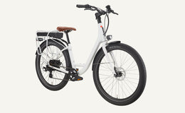 Charge White Comfort 2 Step-thru Electric Bike